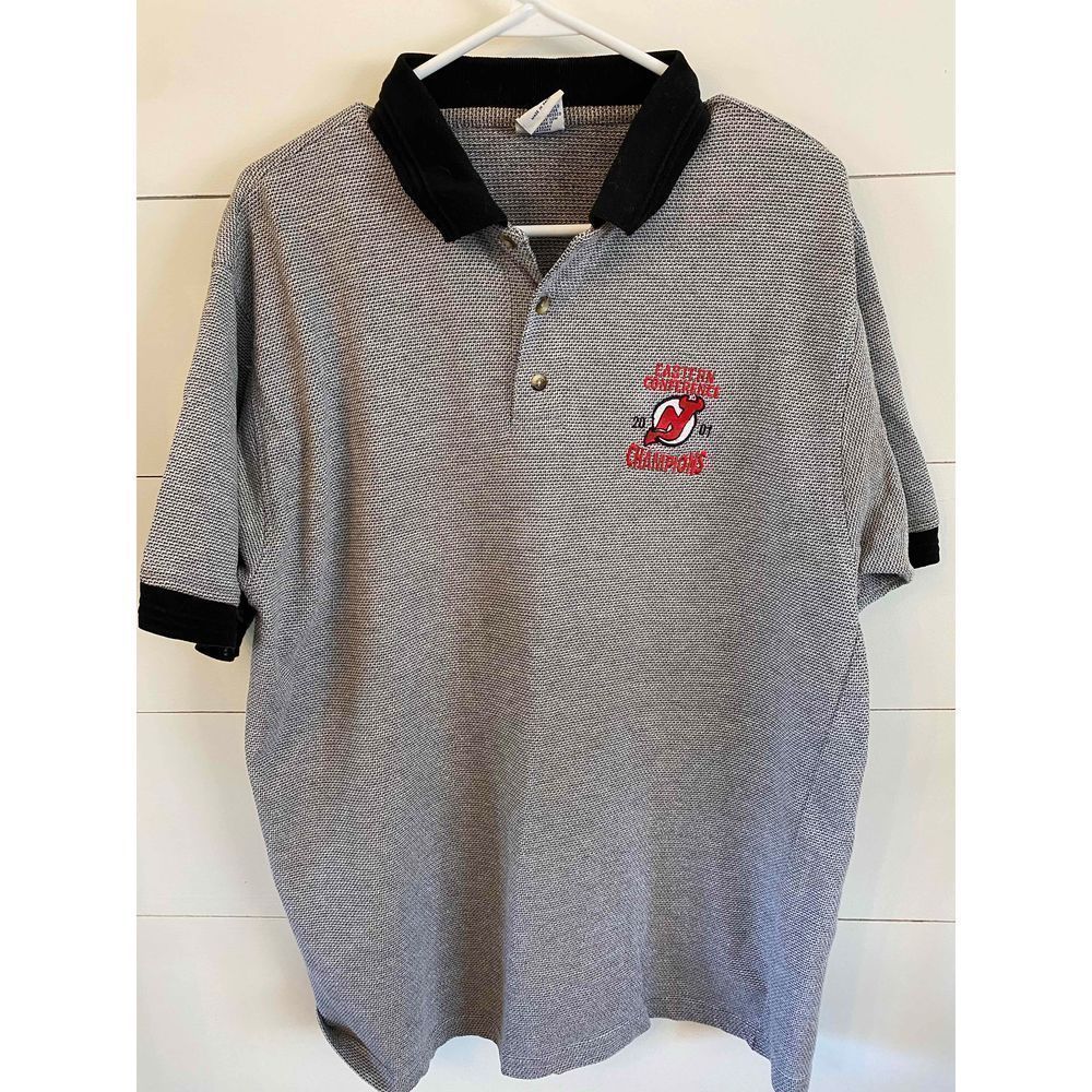 Mens NJ Devils Eastern Conference 2001 Champions Size Large